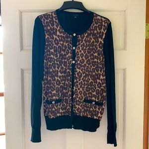 Ann Taylor Leopard Cardigan